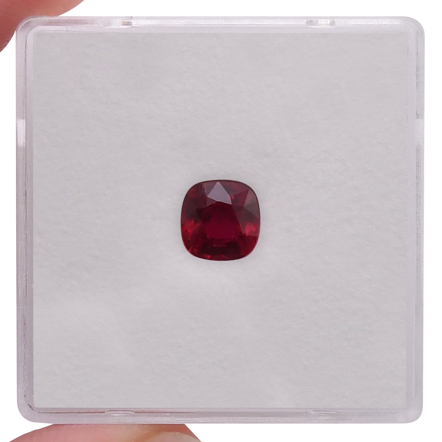 1.07 Carat Red BURMESE Cushion Ruby GRS