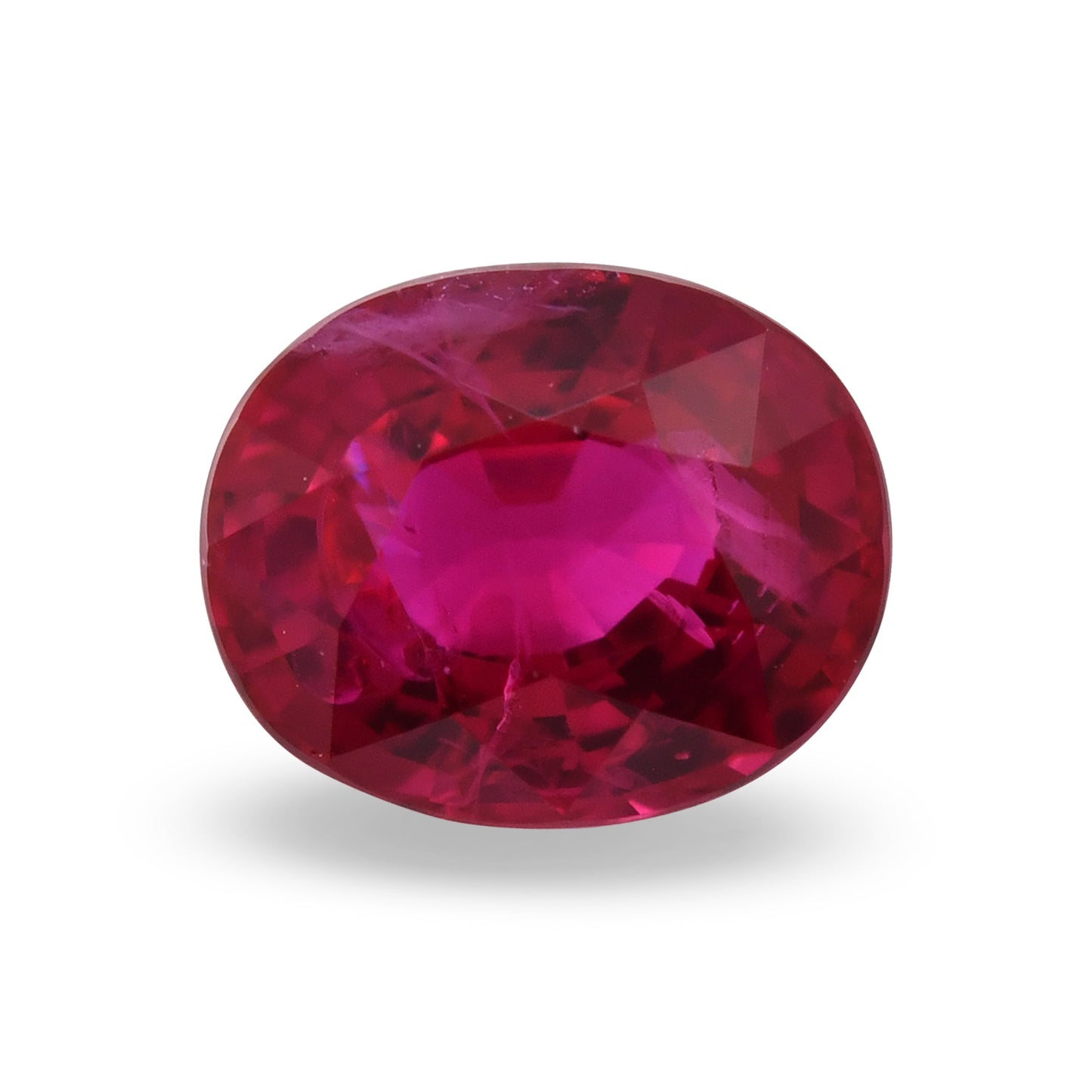 1,06 Karat roter burmesischer ovaler Rubin GRS
