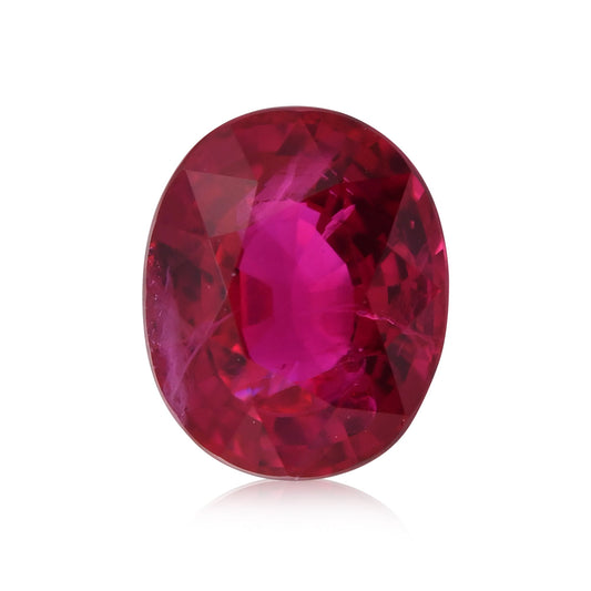 1,06 Karat roter burmesischer ovaler Rubin GRS