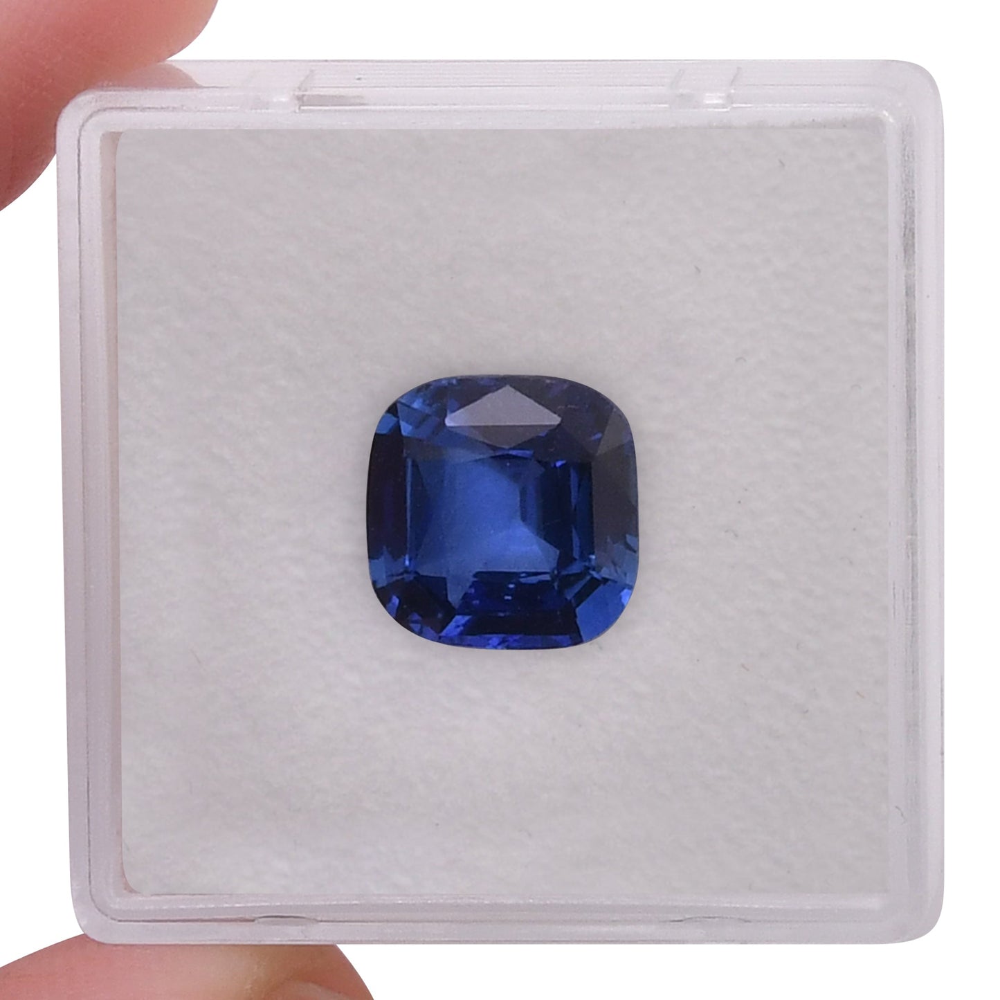 3.54 Carat Blue SRI LANKAN Cushion Sapphire CD