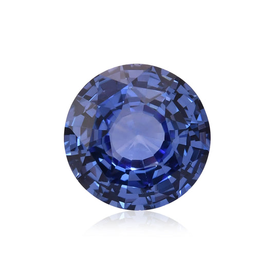 6,25 Karat blauer runder Saphir aus Sri Lanka (CD)