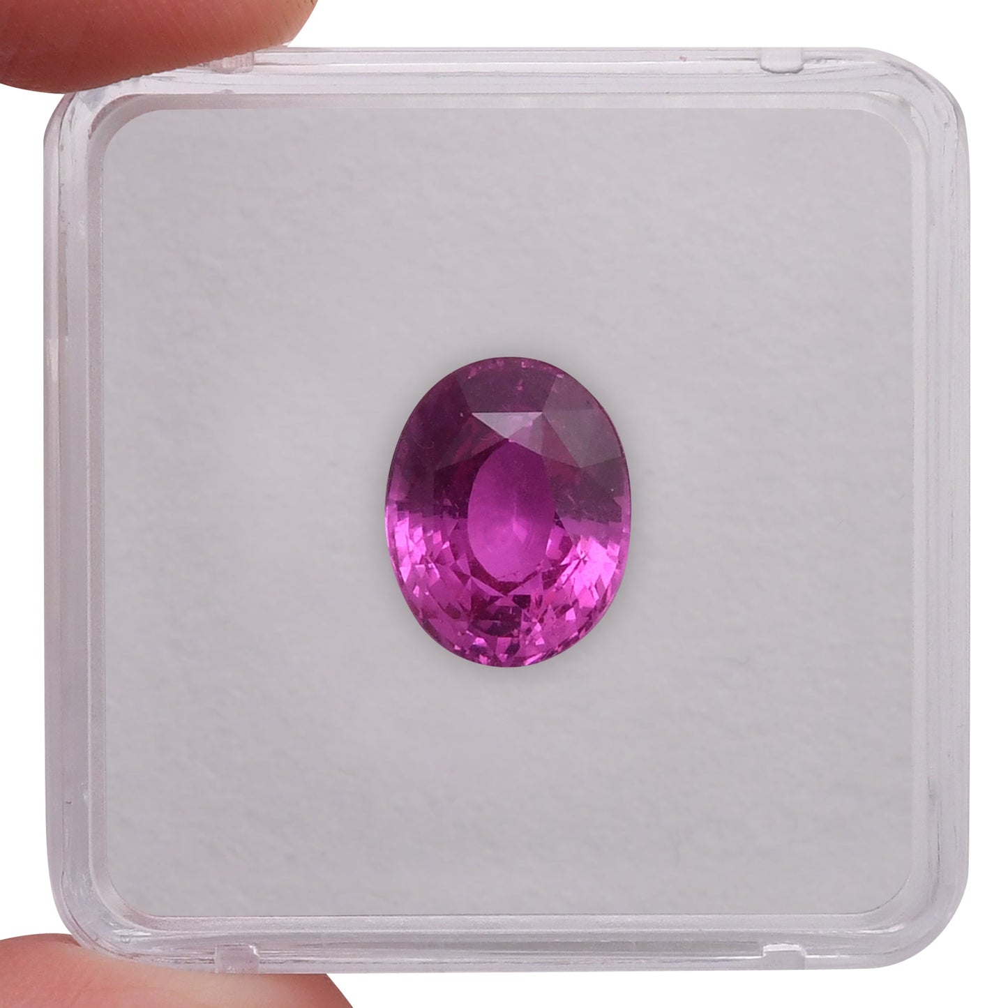 8,00 Karat rosa ovaler Saphir GIA