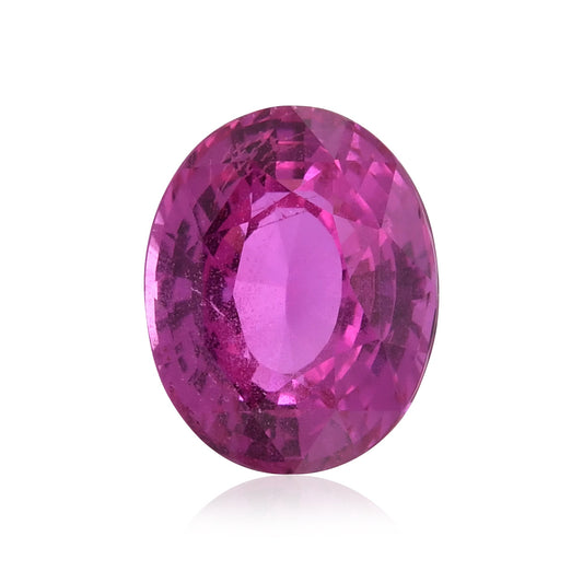 8,00 Karat rosa ovaler Saphir GIA