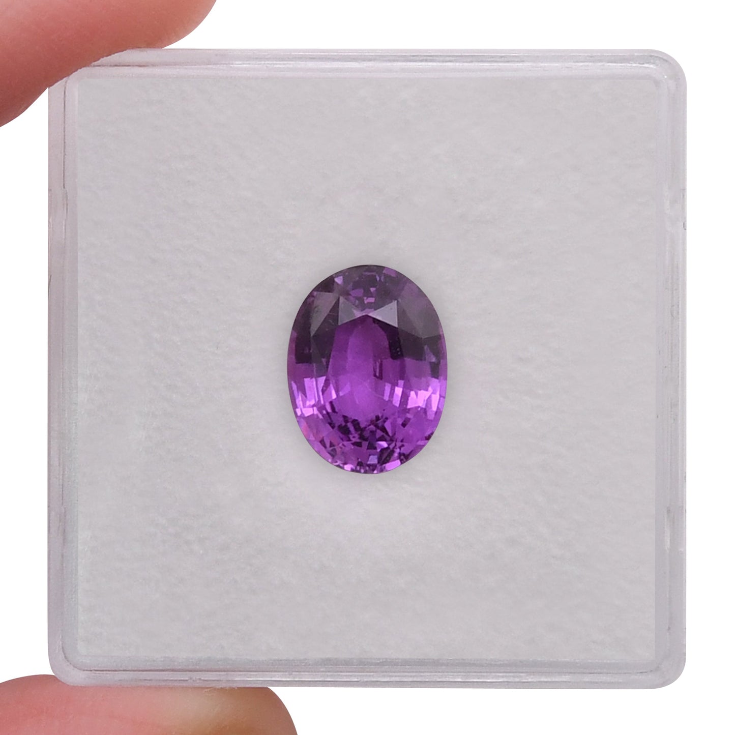 2,40 Karat violetter ovaler Saphir