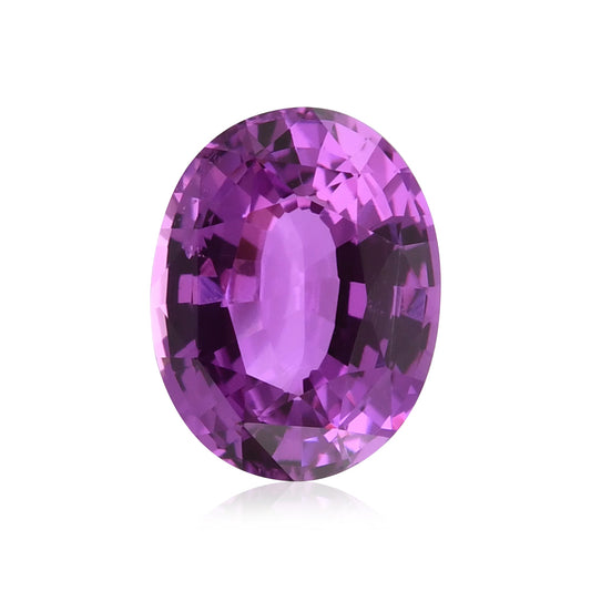 2,40 Karat violetter ovaler Saphir