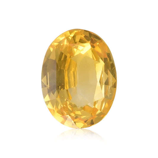 2,10 Karat gelber ovaler Saphir aus Sri Lanka