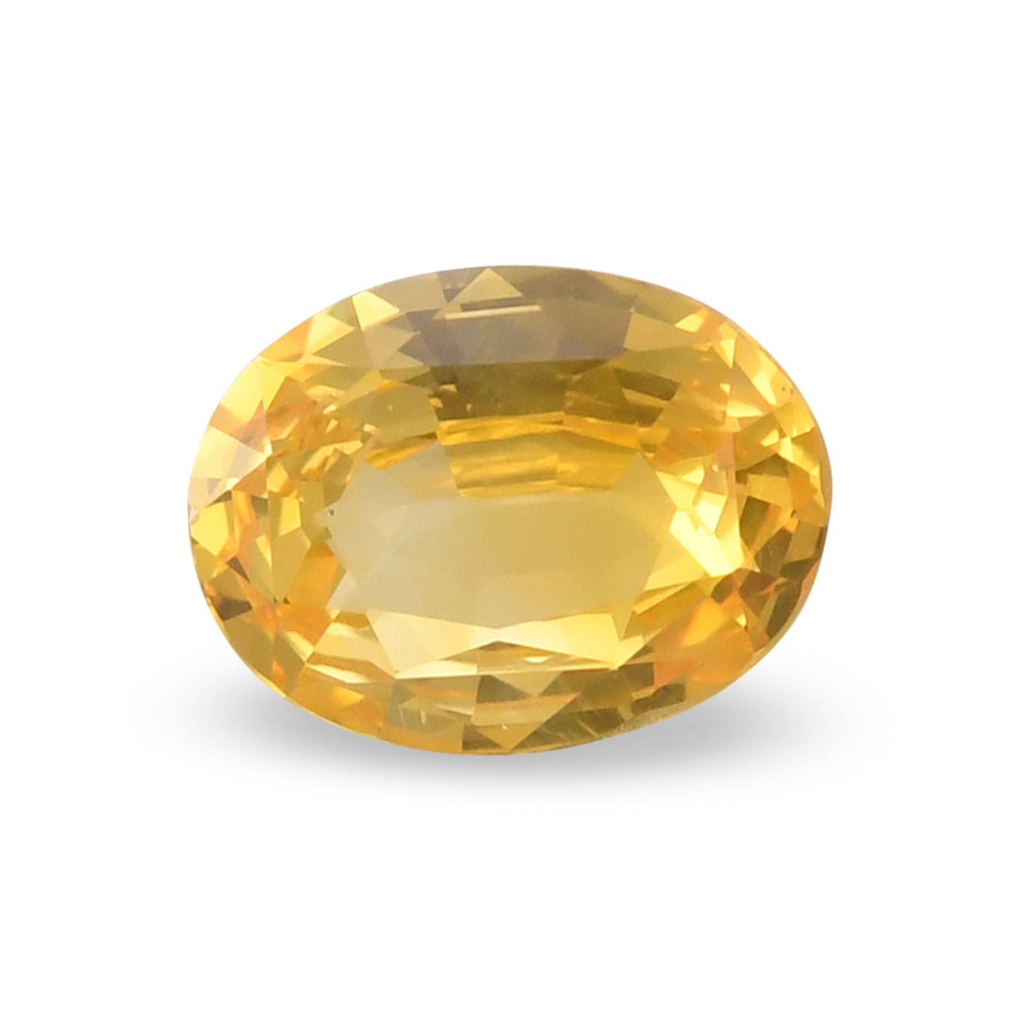 2,10 Karat gelber ovaler Saphir aus Sri Lanka