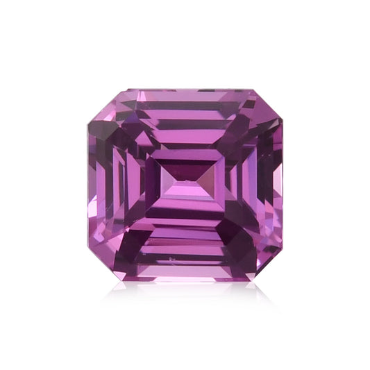 2,10 Karat rosa quadratischer Smaragd-Saphir