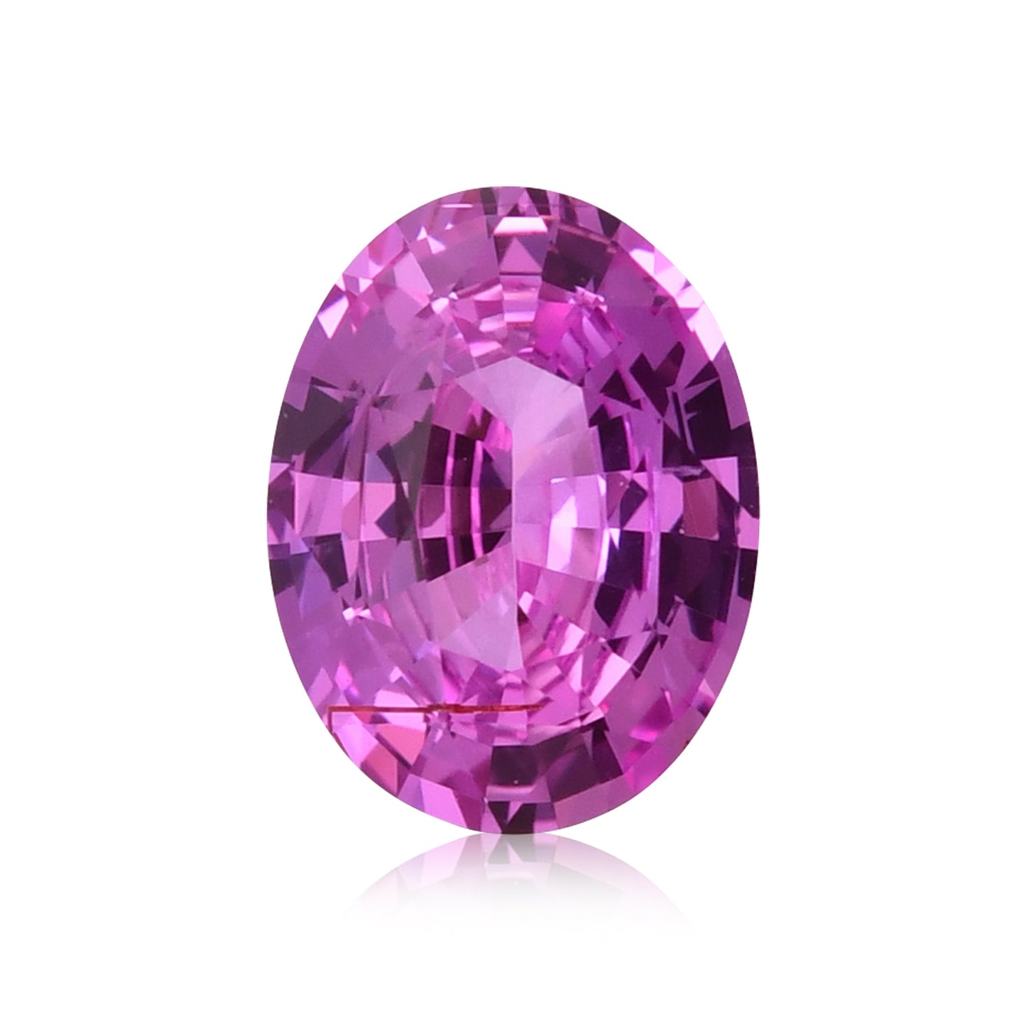2,12 Karat rosa ovaler Saphir