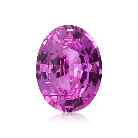 2,12 Karat rosa ovaler Saphir