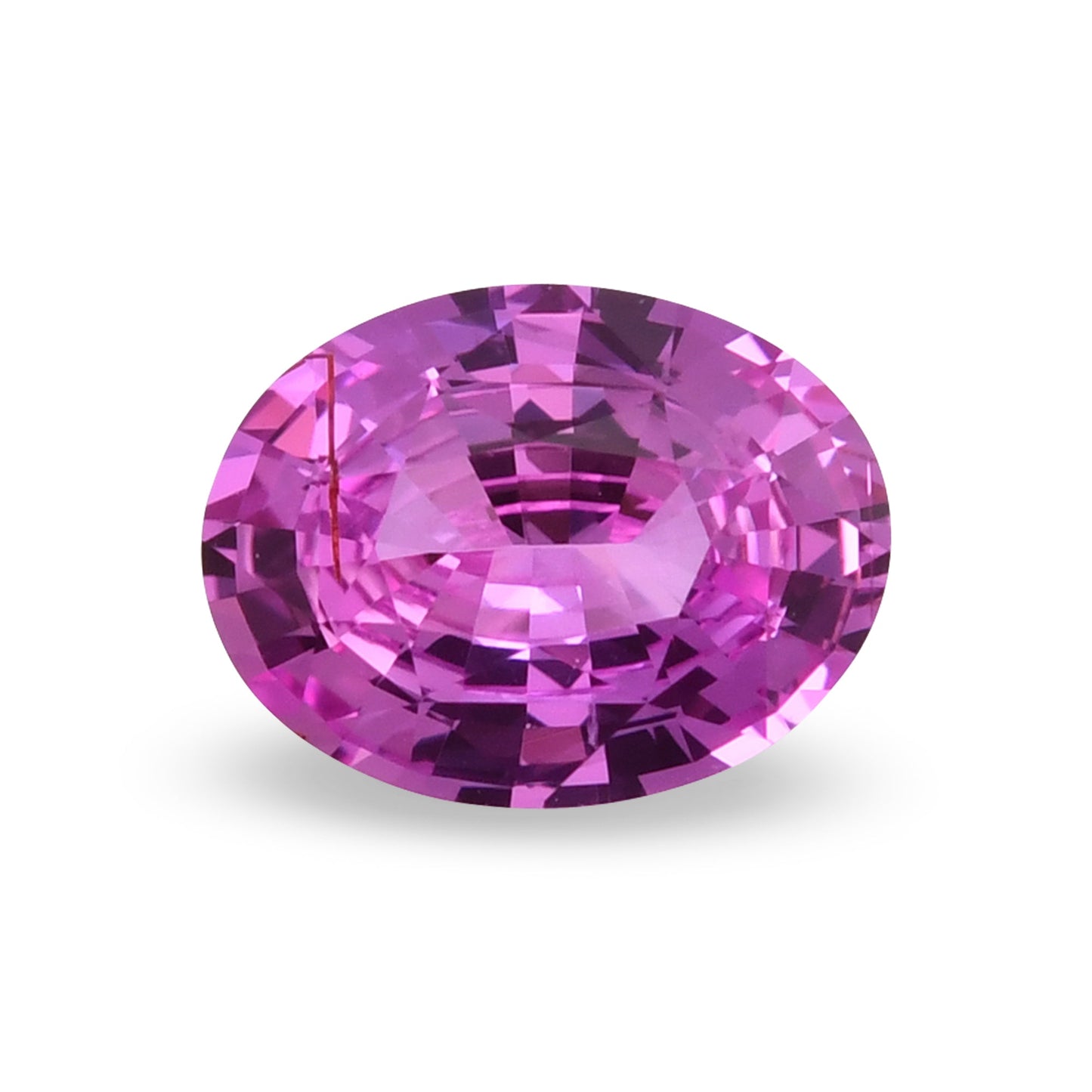 2,12 Karat rosa ovaler Saphir