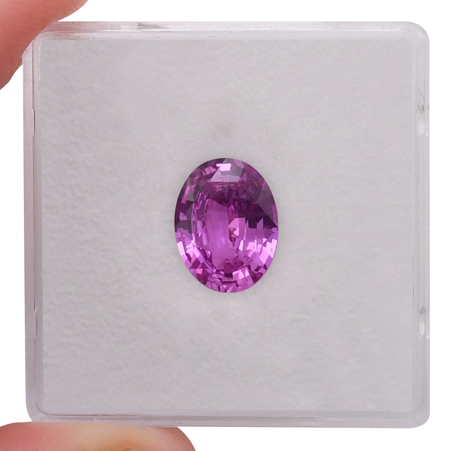 2,12 Karat rosa ovaler Saphir