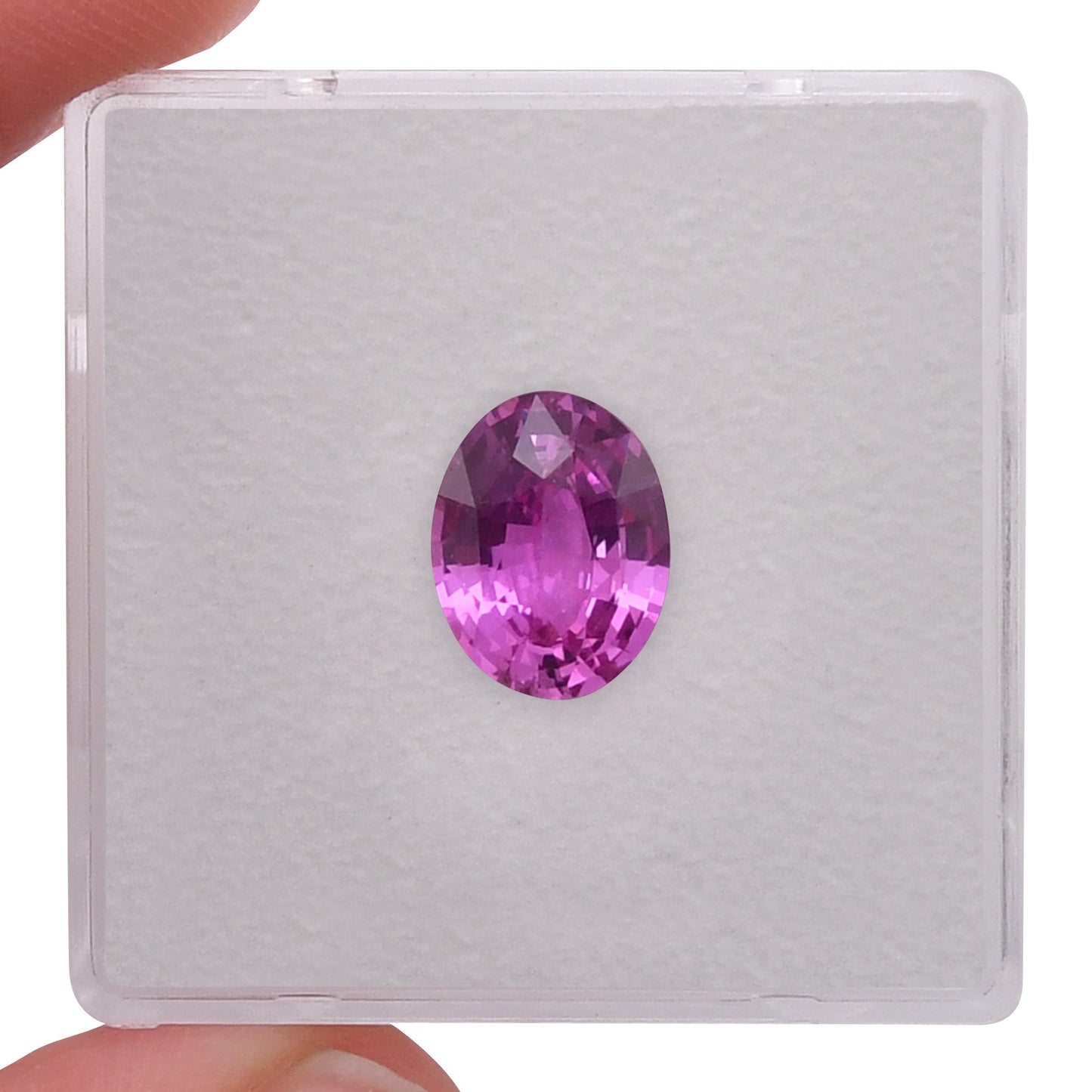 2,03 Karat rosa ovaler Saphir