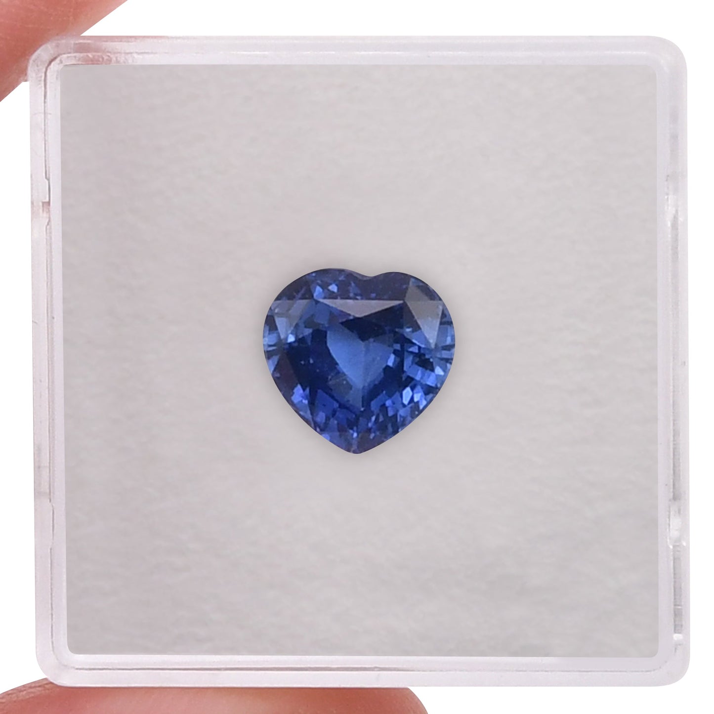 2,58 Karat blauer Herzsaphir