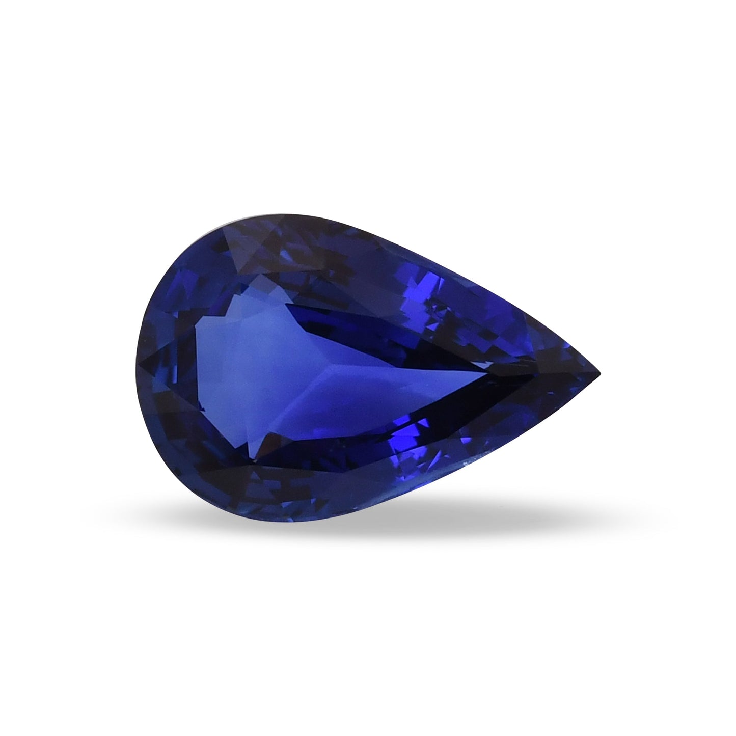 13,54 Karat blauer birnenförmiger Saphir aus Sri Lanka (CD)