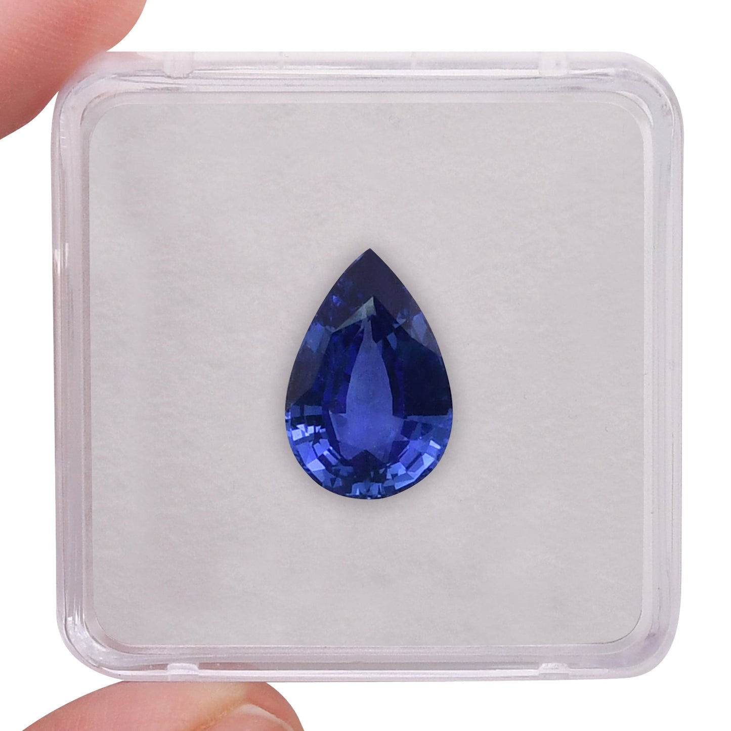 6.51 Carat Blue SRI LANKAN Pear Sapphire CD