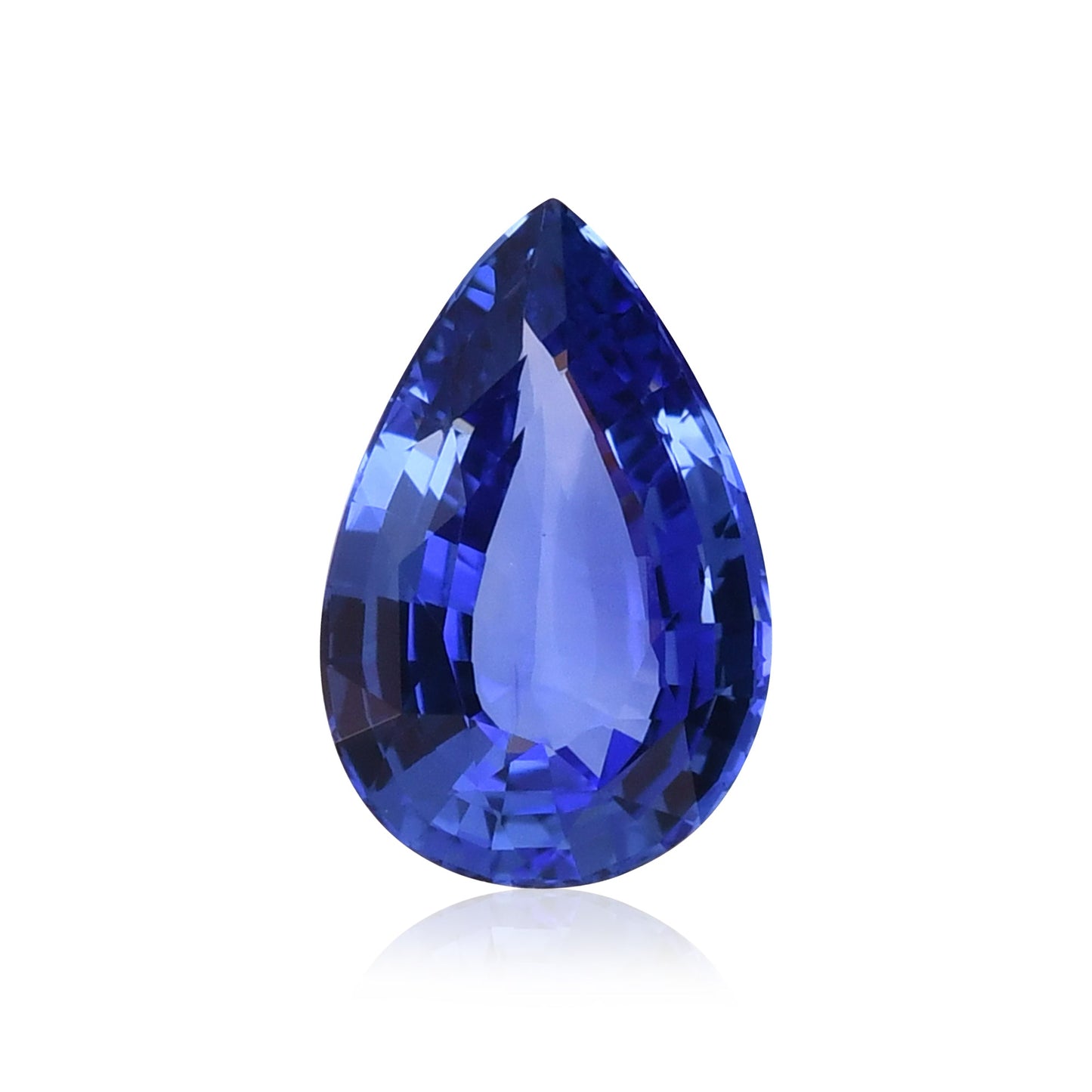 6.51 Carat Blue SRI LANKAN Pear Sapphire CD