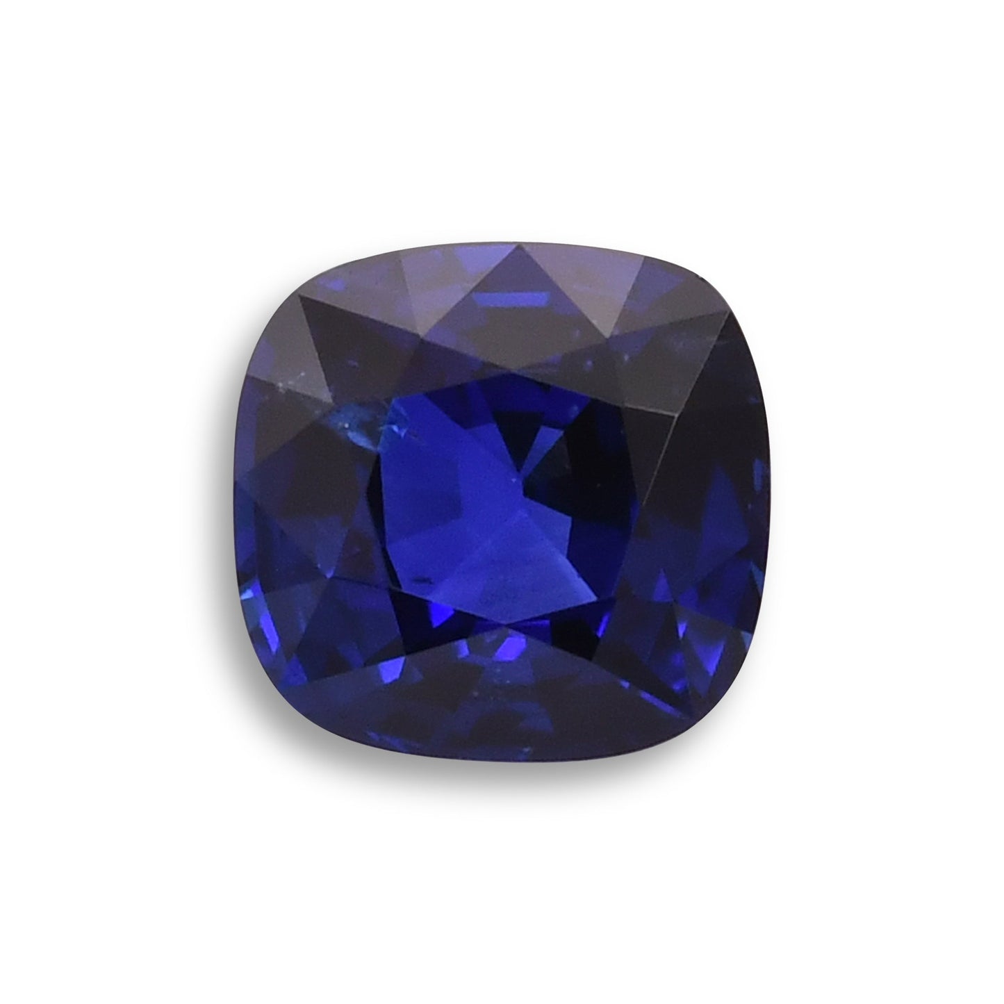 2,07 Karat blauer Kissen-Saphir