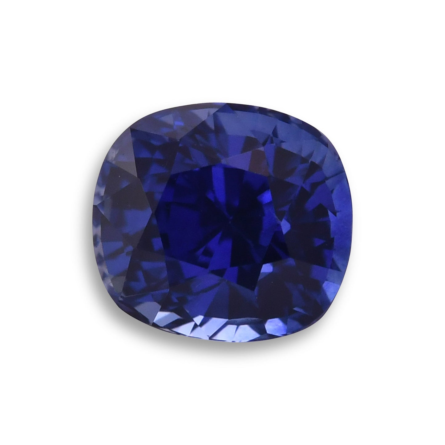 2,53 Karat blauer Kissen-Saphir