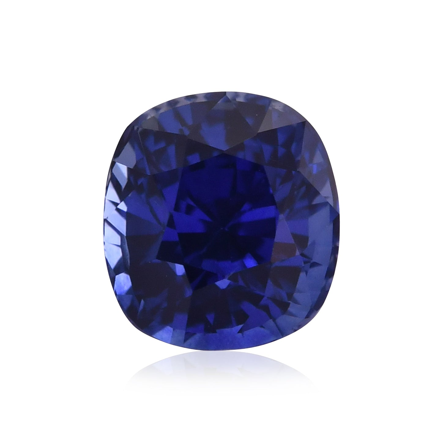 2,53 Karat blauer Kissen-Saphir
