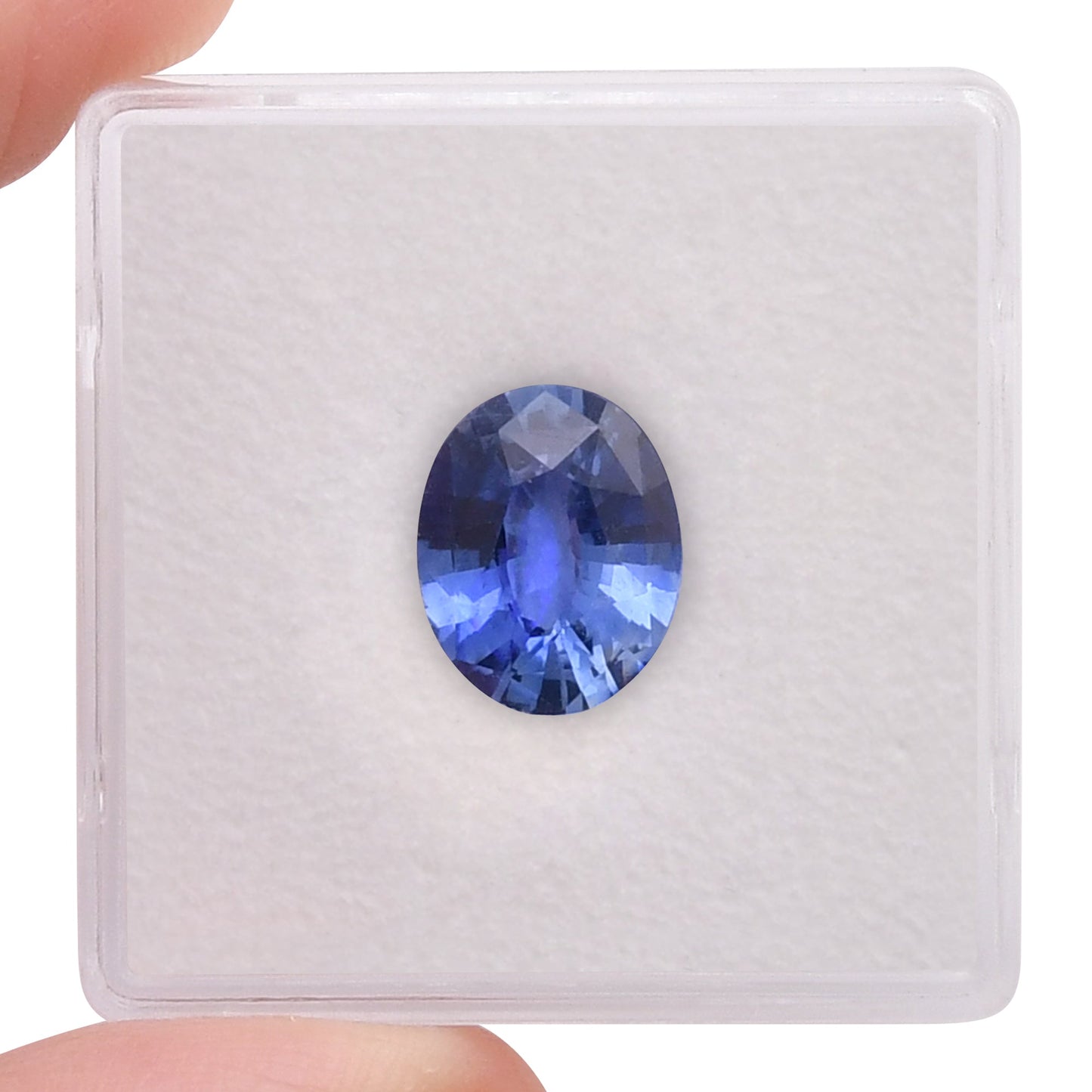 2,43 Karat blauer ovaler Saphir