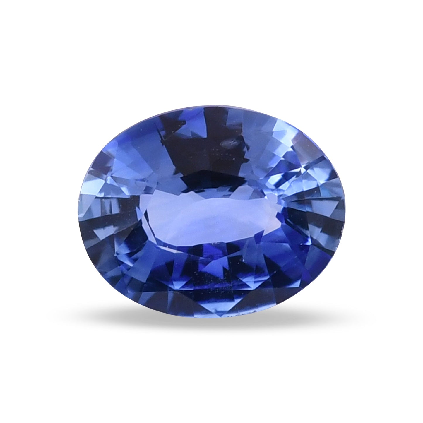 2,43 Karat blauer ovaler Saphir