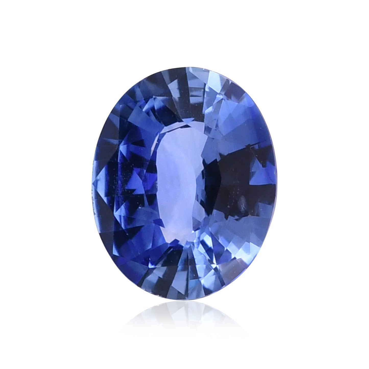 2,43 Karat blauer ovaler Saphir