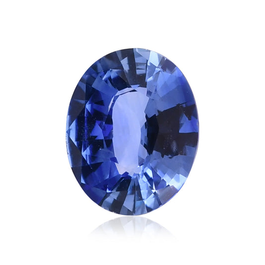 2,43 Karat blauer ovaler Saphir