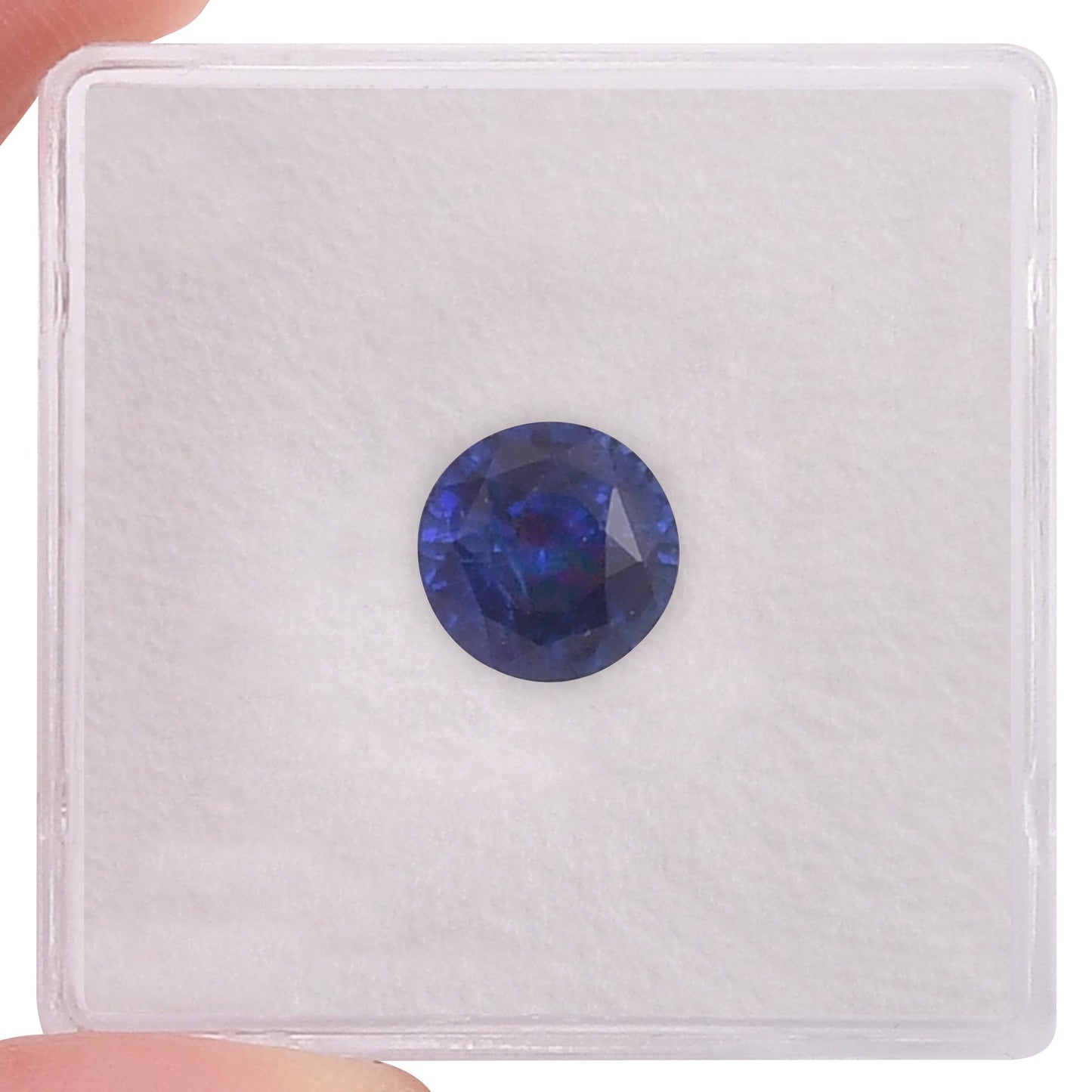2,35 Karat blauer runder Saphir