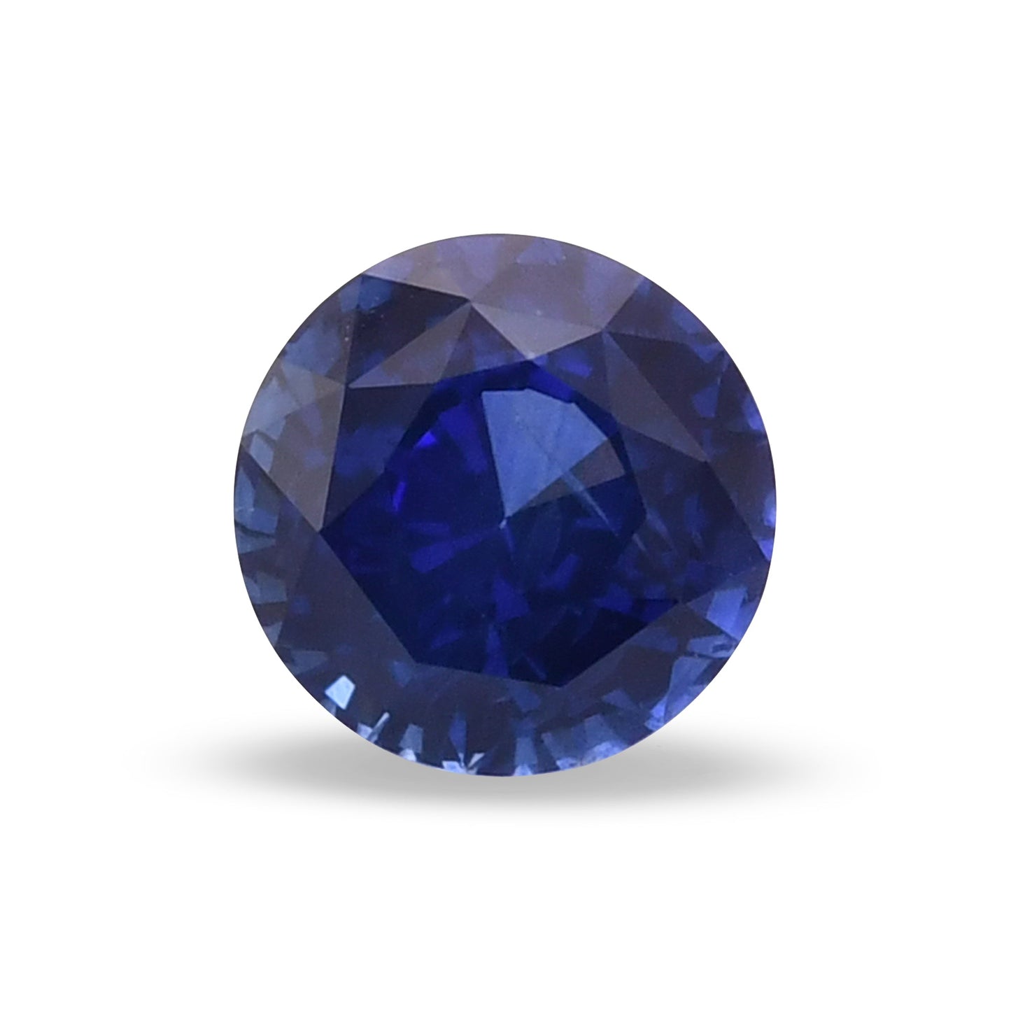 2,35 Karat blauer runder Saphir