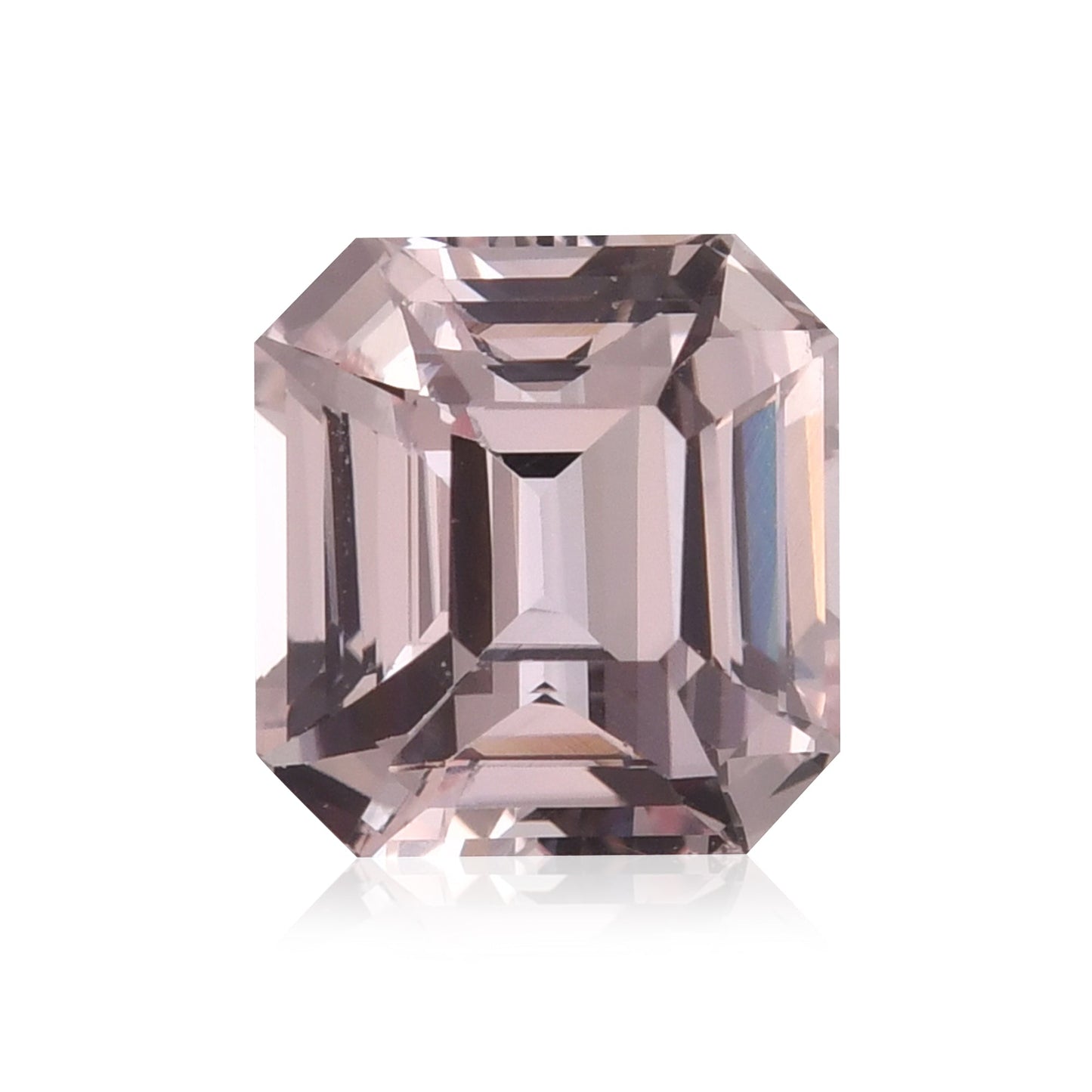 4,03 Karat Pink SRI LANKAN Sq. Emerald Sapphire CD