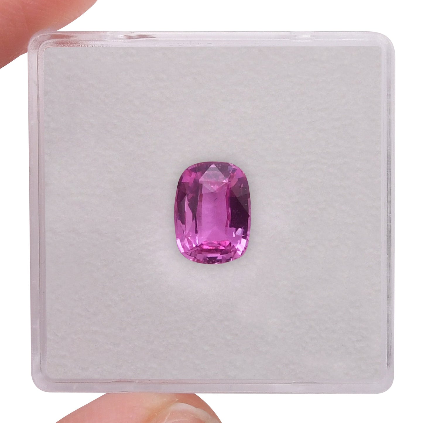 1,51 Karat rosa Kissen-Saphir