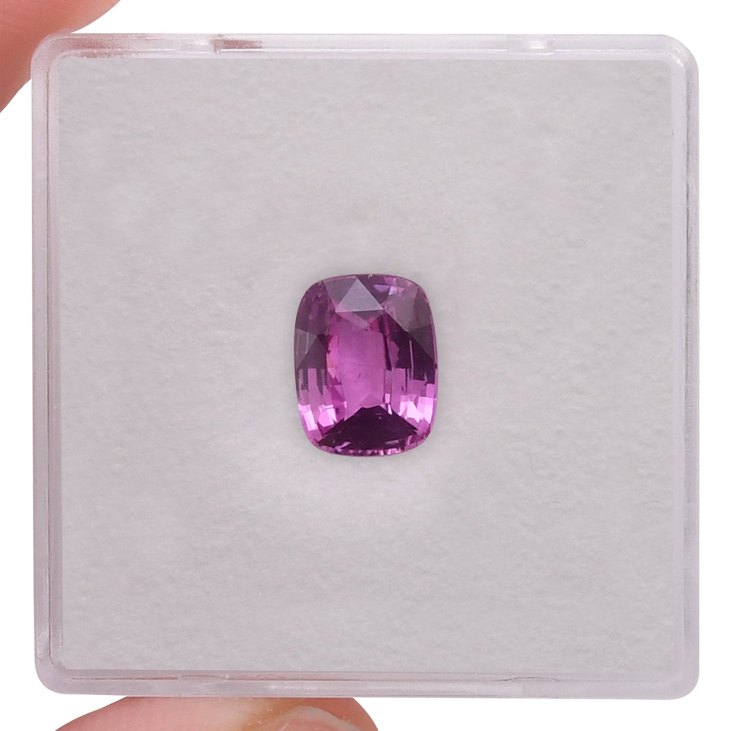 1,65 Karat rosa Kissen-Saphir