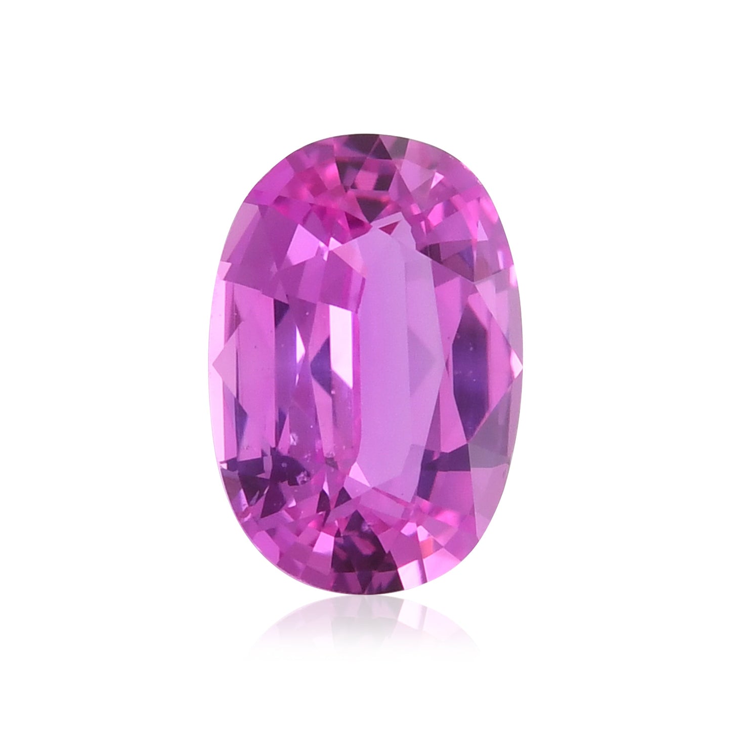 2,06 Karat rosa ovaler Saphir
