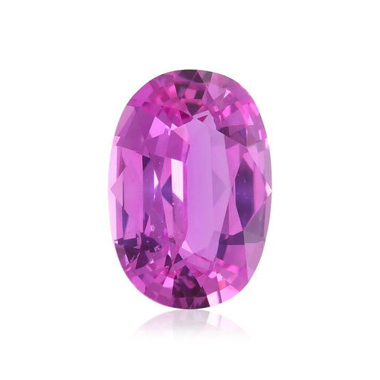2,06 Karat rosa ovaler Saphir