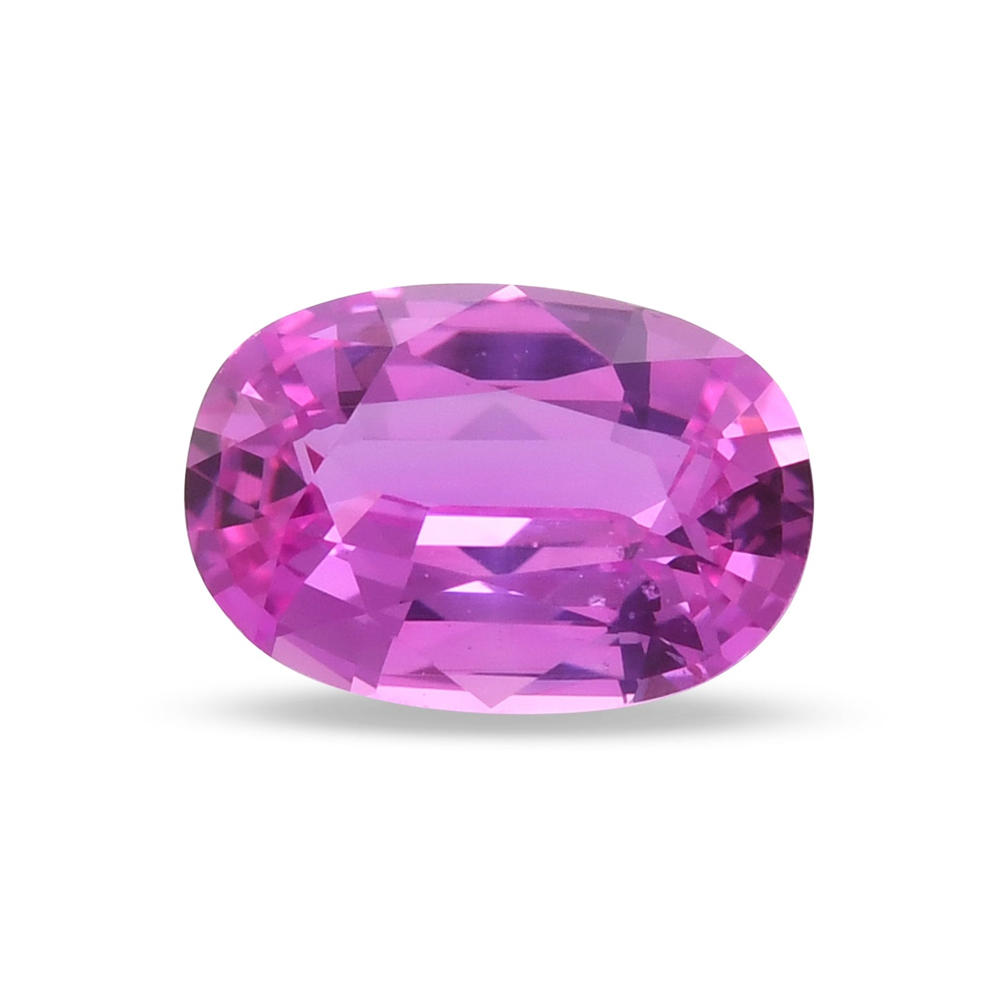 2,06 Karat rosa ovaler Saphir