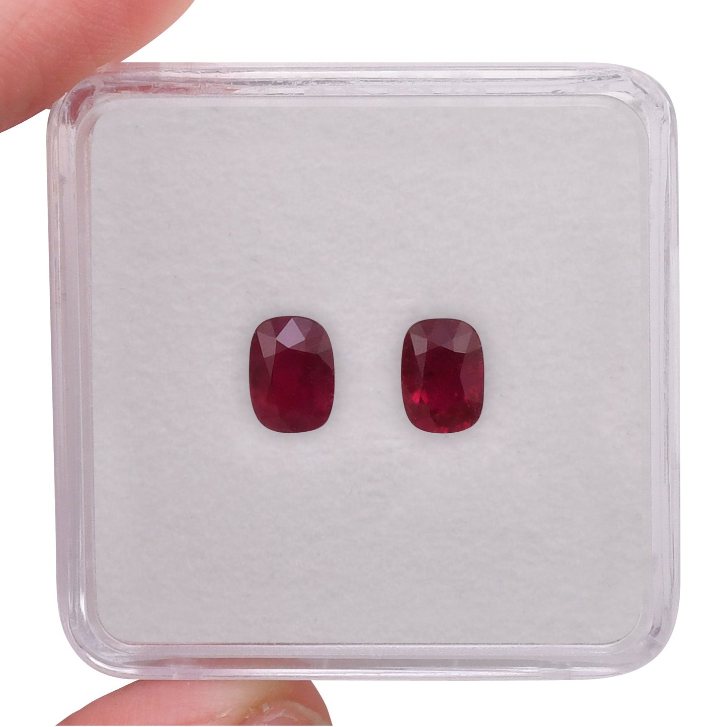 2.18 Carat Red  Cushion Ruby