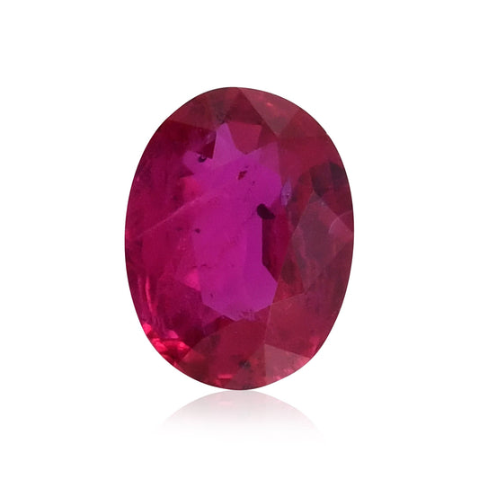 1,22 Karat roter ovaler Rubin