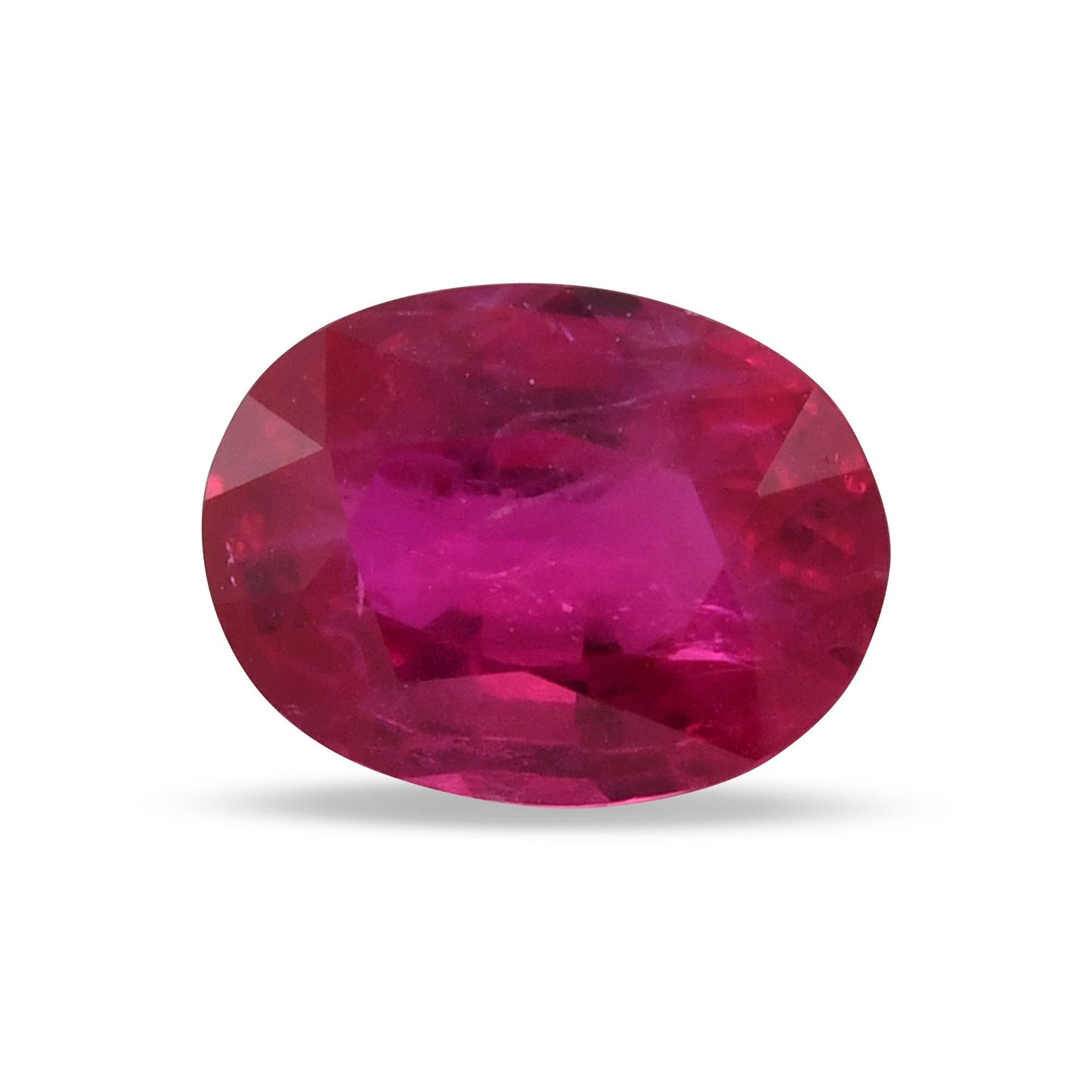1.41 Carat Red  Oval Ruby