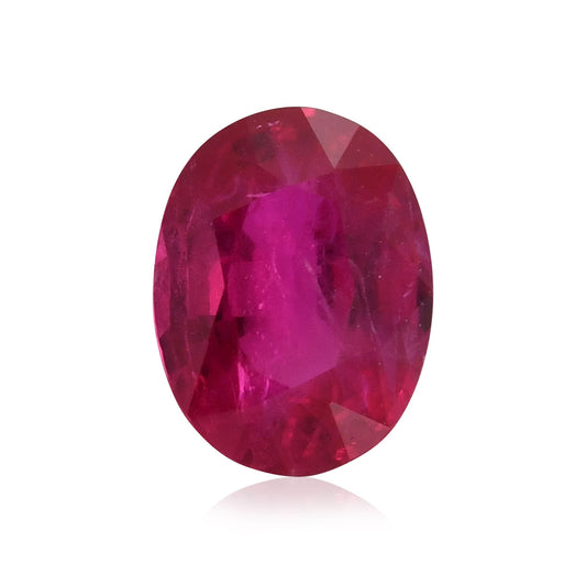 1,41 Karat roter ovaler Rubin