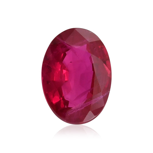 1,13 Karat roter ovaler Rubin