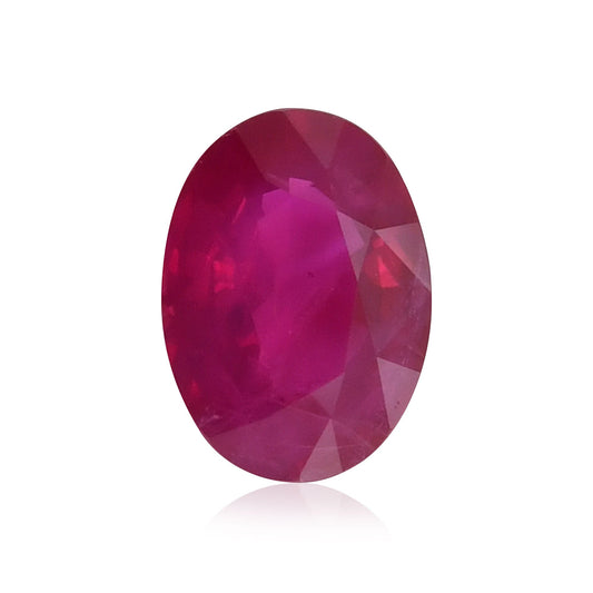 1,21 Karat roter ovaler Rubin