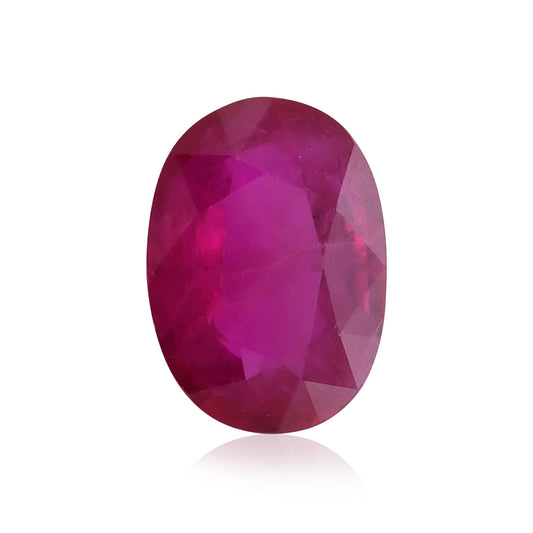 1,14 Karat roter ovaler Rubin