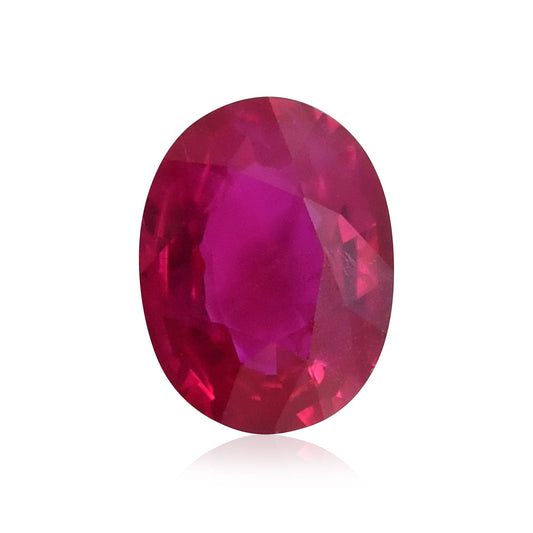 1,30 Karat roter ovaler Rubin