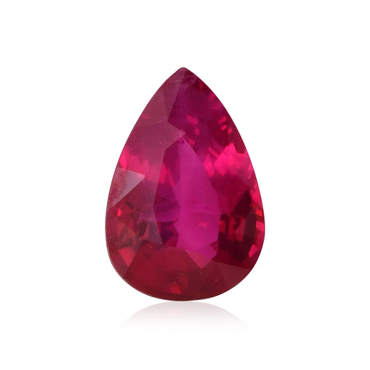 1,31 Karat roter Birnenrubin