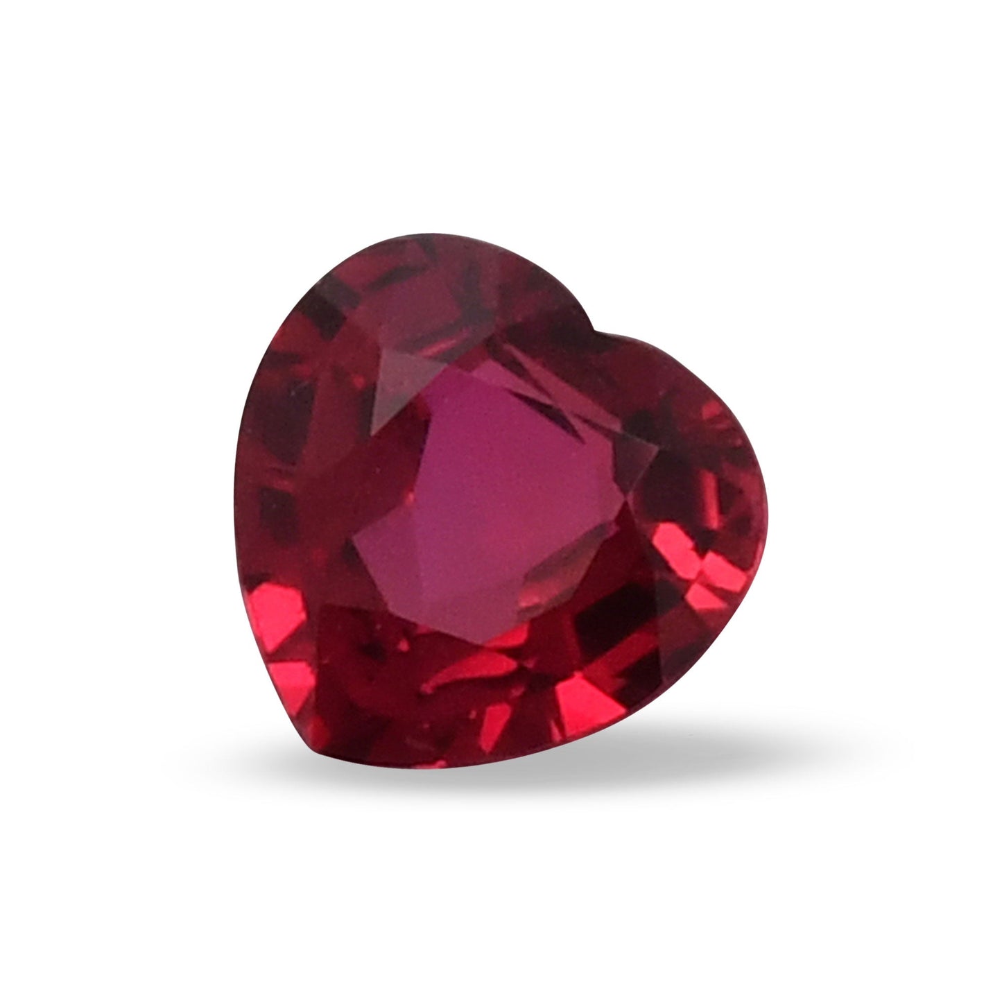 0.81 Carat Red  Heart Ruby