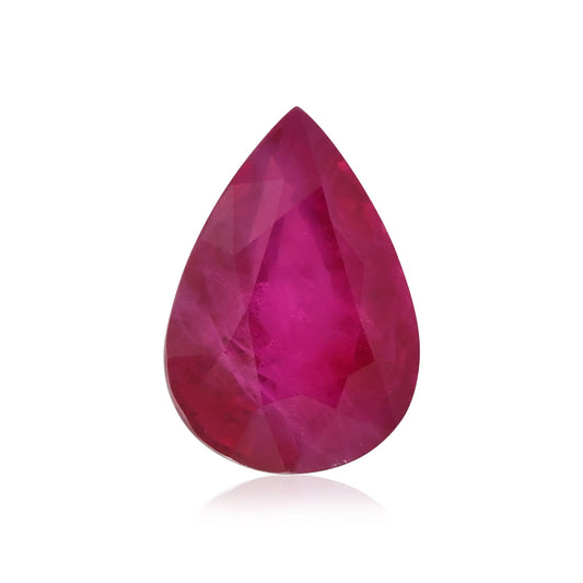 2,21 Karat roter Birnenrubin