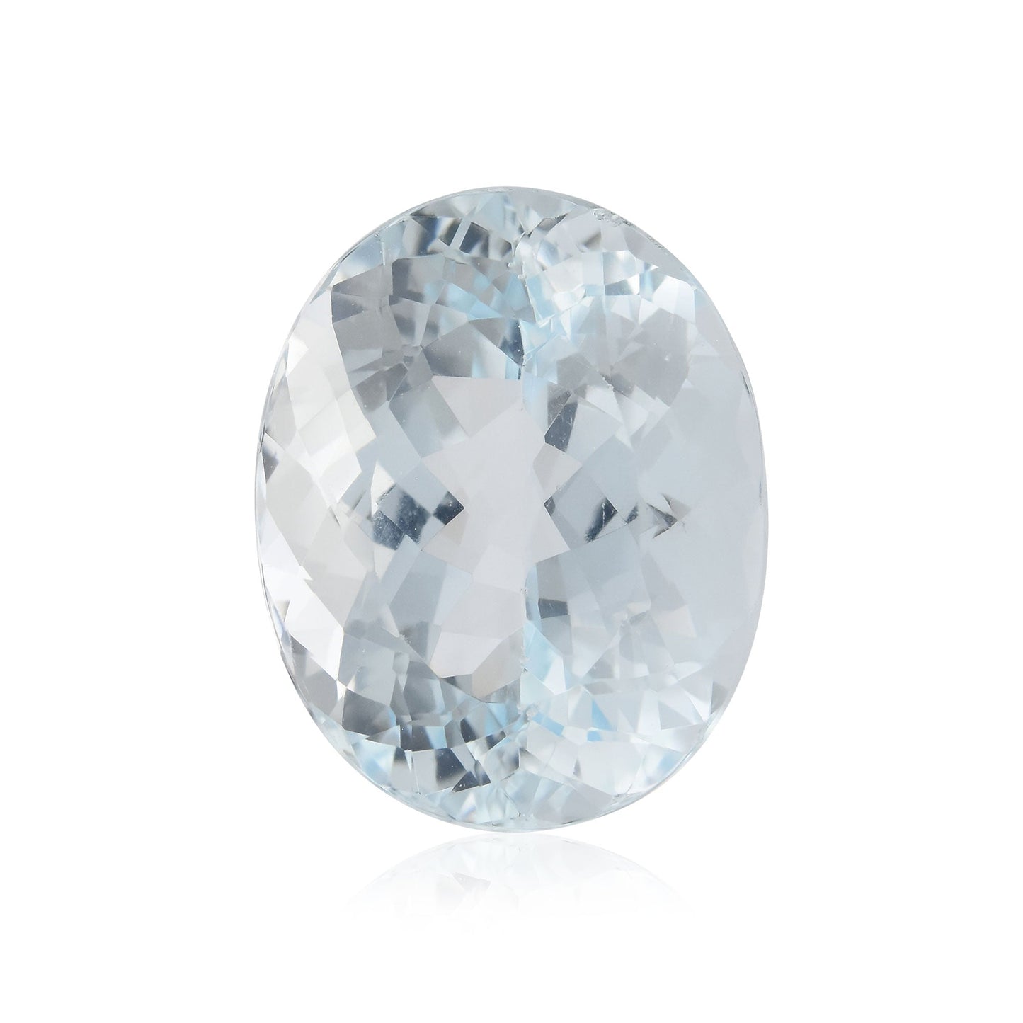 11,85 Karat blauer afrikanischer ovaler Aquamarin
