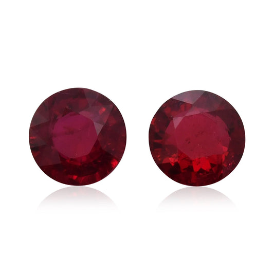 2,73 Karat roter runder Rubin