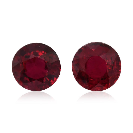 2,80 Karat roter runder Rubin